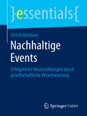 cover image of Nachhaltige Events